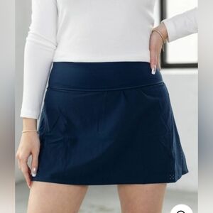 SPANX Navy Skort